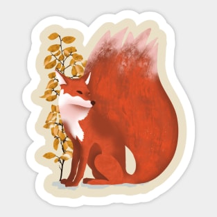 Red Fox Sticker